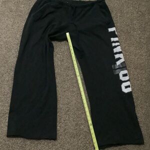PINK Victoria's Secret Black Wide Leg Pants